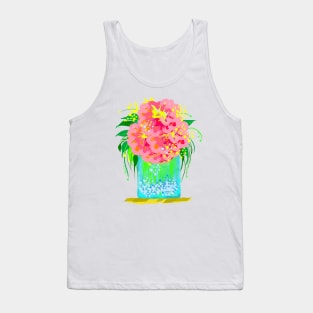 Peony and Vase Tank Top